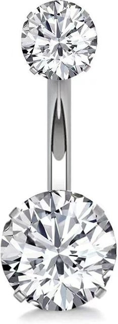 Bauchnabelring Titanlegierung, Silber, Damen, 10 mm - Bild 1