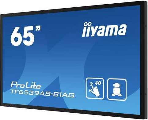 Iiyama ProLite TF6539AS-B1AG Digital Signage Display 64.5 Zoll 4K UHD IPS mit PCAP Touchscreen und Anti-Glare in Schwarz - Bild 1