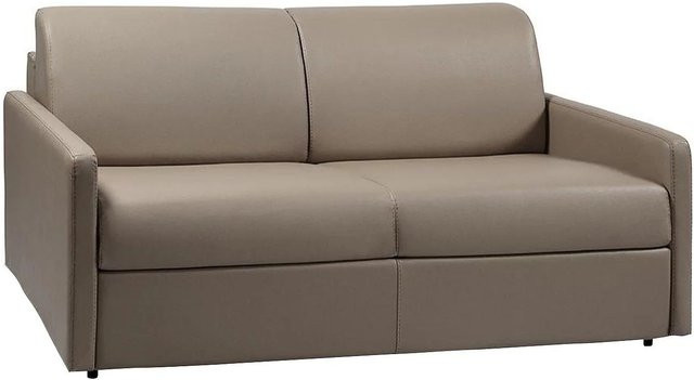 Vente-unique Schlafsofa Calife in Beige mit Kunstlederbezug, Breite: 170 cm - Bild 1