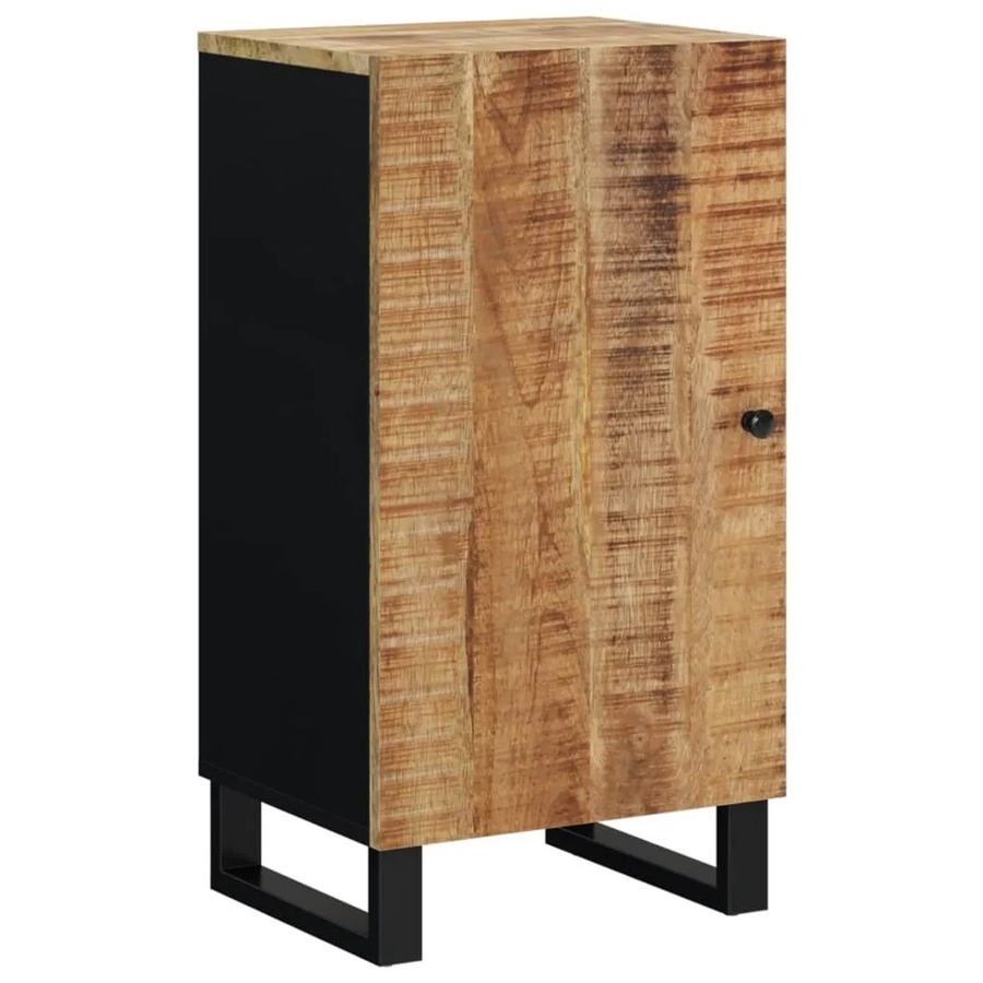 vidaXL Sideboard aus Massivholz Mango und Eisen in Braun, B/T/H: 40 x 31 x 75 cm - Bild 2