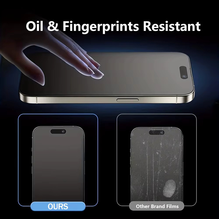 NNBILI 2er-Pack Matte Hydrogel-Folie für iPhone 17 16 15 14 13 12 11 Pro Max mit Blendschutz und Resistenz gegen Öl und Fingerabdrücke - Bild 2