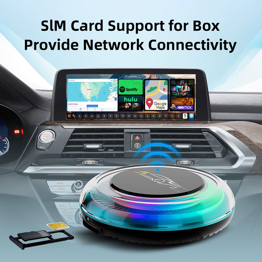 Ezonetronics Carplay AI Box für BMW mit Android 13, 8GB RAM, 128GB Speicher, Dual-WLAN, 4G-SIM-Karte und HDMI-Ausgang - Bild 4