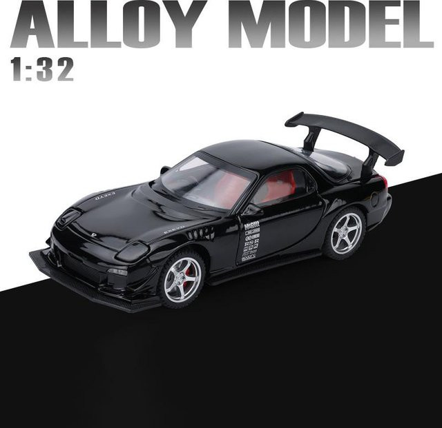 Linyi toy car Mazda Rx7 Fd3S Rennsportwagen, Modell, 1:32, mit Licht und Sound, ab 14 Jahren - Bild 1
