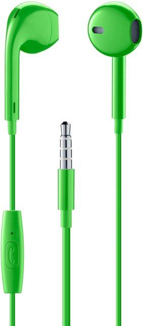 CellularLine Music & Sound Earphones Capsule In-Ear Kopfhörer mit 3,5 mm Klinkenanschluss in Grün - Bild 1