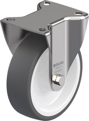 Blickle BX-POTH 125XR Bockrolle aus Edelstahl und Kunststoff mit 125 mm Rad-Durchmesser und 250 kg Tragfähigkeit - Bild 1