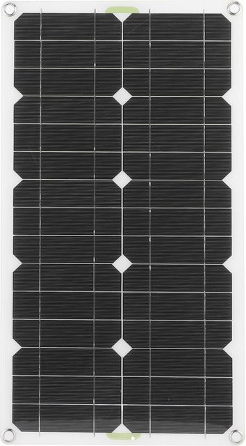Fishine Solar Panel Ladegerät 28W Monokristallin mit USB-Ausgang, tragbar und wasserdicht, Schwarz - Bild 1