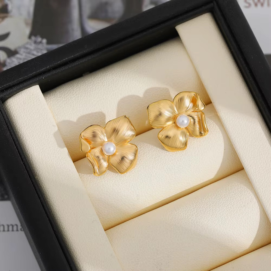 Erpels Ohrringe, Gold, Perle, Zirkonia, Damen - Bild 2