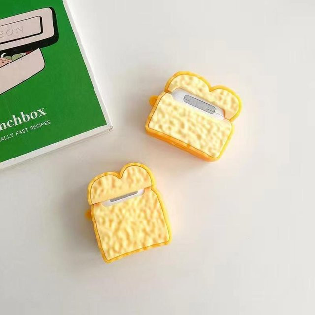 Snack Sweet Kaugummi Roboter Silikonhülle für Apple AirPods 4 3 2 und AirPods Pro 2 Generation in Gelb - Bild 1