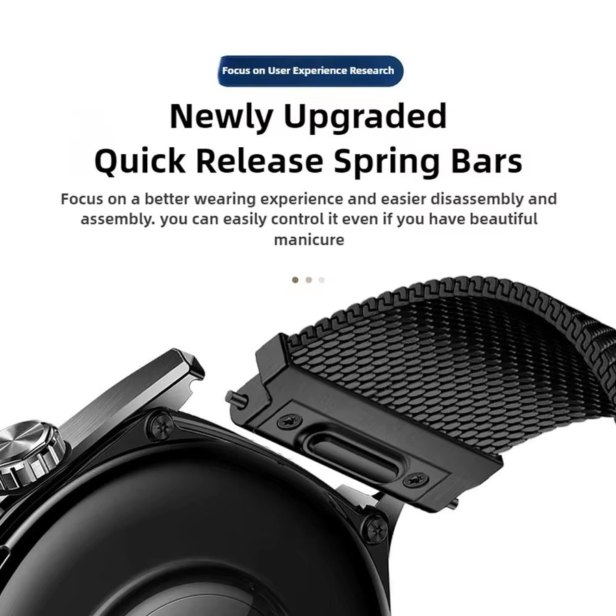 Milanaise-Loop-Armband, Edelstahl, Unisex, für Garmin Fenix Epix - Bild 3