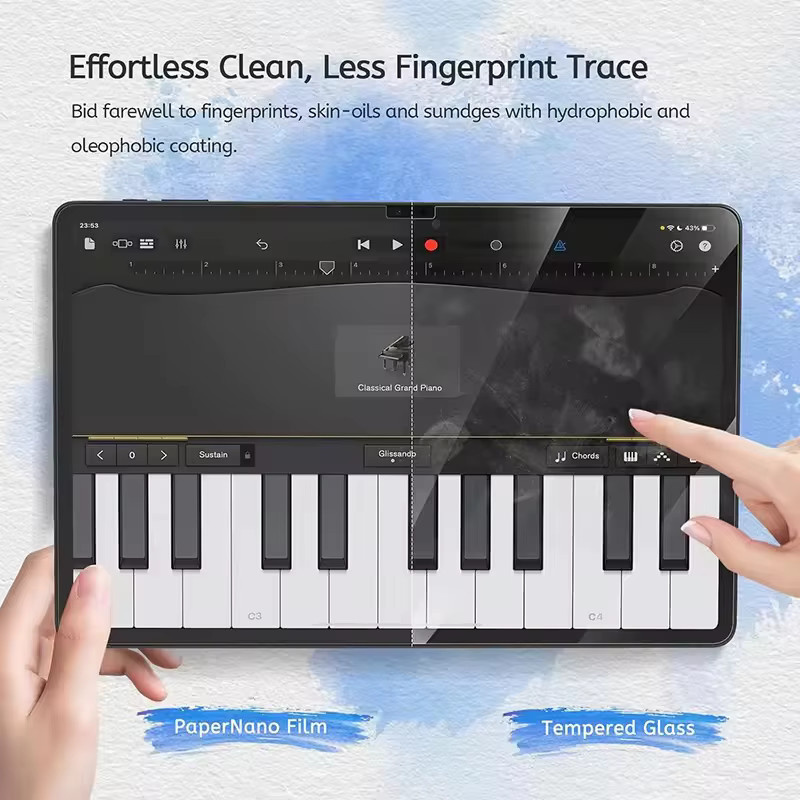 2 Stück Displayschutzfolie für iPad 7 8 9 10 11. Generation, iPad Air, iPad Pro und iPad Mini 6, transparent, ohne Glas - Bild 4