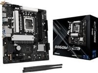 ASRock B860M-X WiFi Mainboard LGA1851 Micro ATX DDR5 Schwarz Silber - Bild 1