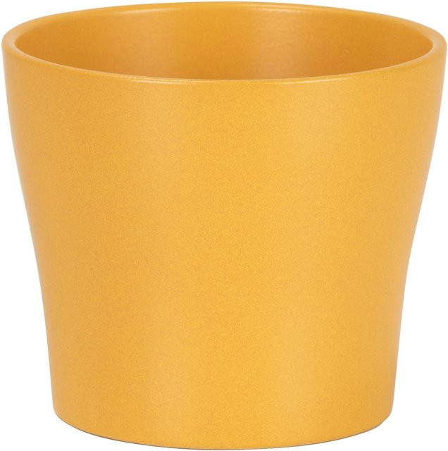Scheurich Übertopf 808 aus Keramik in Curcuma Orange, Durchmesser: 11 cm - Bild 1