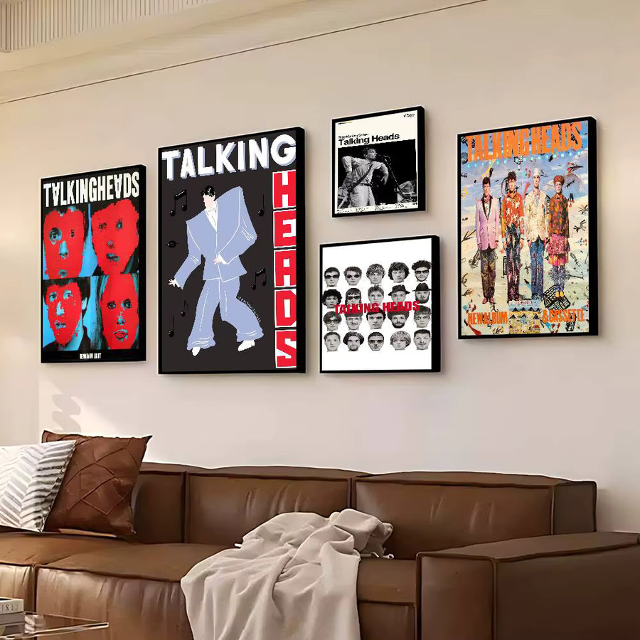 Talking Heads Psycho Killer Vintage Punk Poster als mehrfarbige Wandkunst aus Papier - Bild 2
