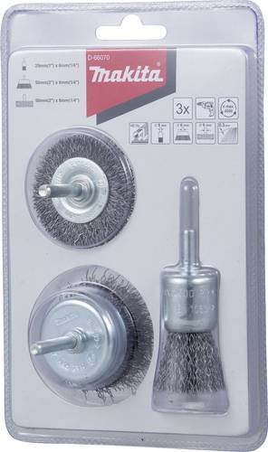Makita Rundbürsten-Set 3-teilig aus Stahl D-66070 - Bild 1