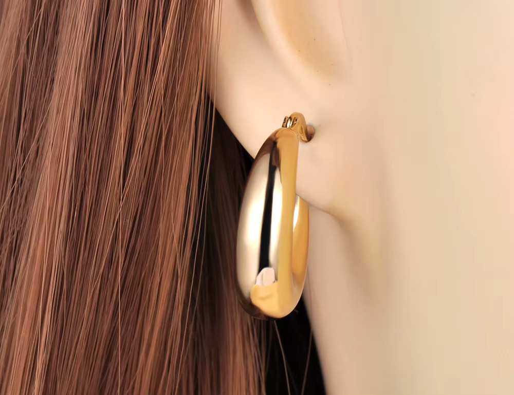 Lokaer Ohrringe, Edelstahl, Gold, Damen - Bild 3