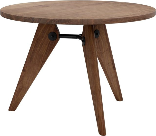 Vitra Güridon Tisch aus Holz in Braun, rund, Durchmesser: 105 cm - Bild 1