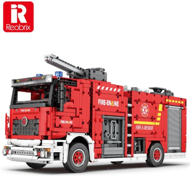 Reobrix Feuerwehrfahrzeug Klemmbaustein RC 2888 Teile ab 14 Jahren - Bild 1