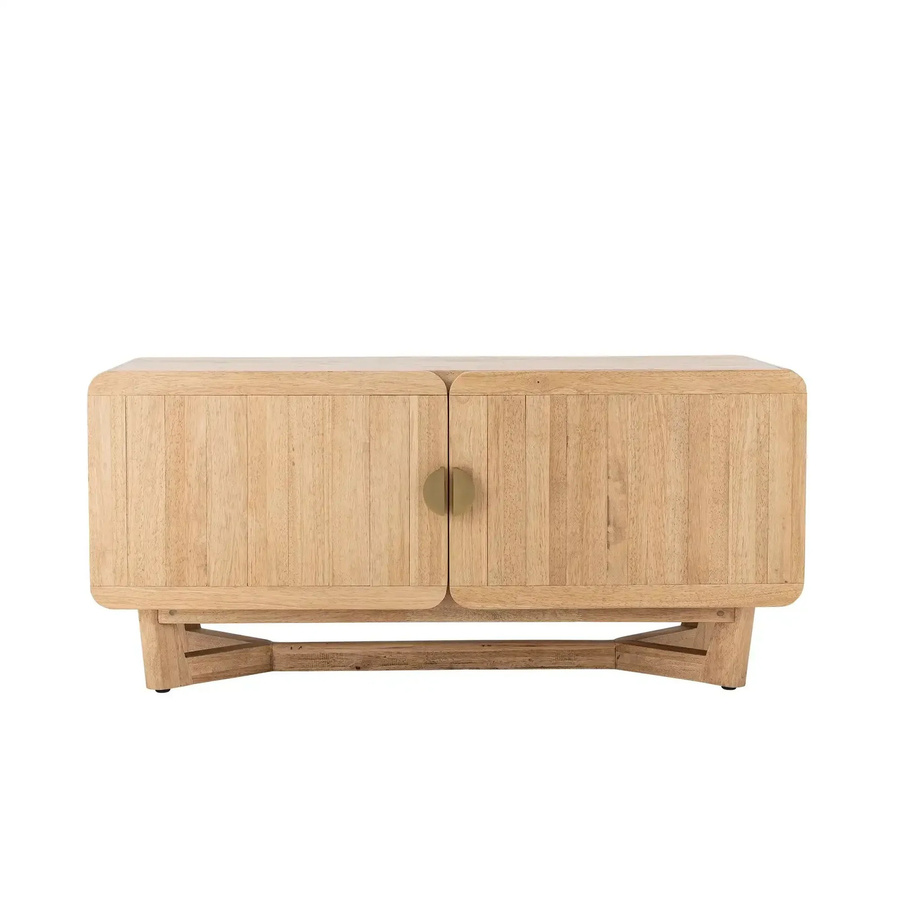 Bloomingville Schrank Serrone aus Rubberwood in Natur/Beige/Braun B/T/H: 120 x 55 x 45 cm - Bild 1