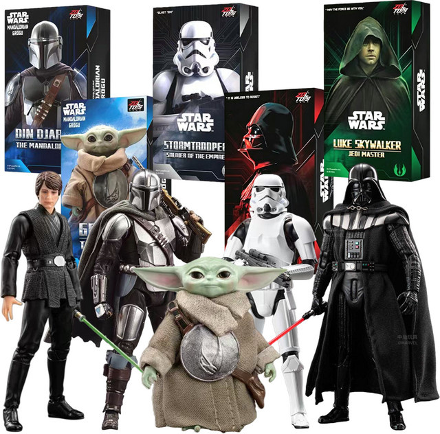 Zd Toys Star Wars Darth Vader Stormtrooper Luke Skywalker Grogu Actionfigur, Modell, Sammlerstück - Bild 1