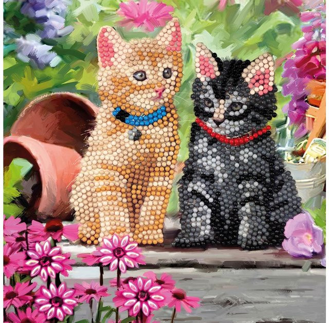 Craft Buddy Crystal Art Cat Friends, Diamond Painting Bastel-Set - Bild 4