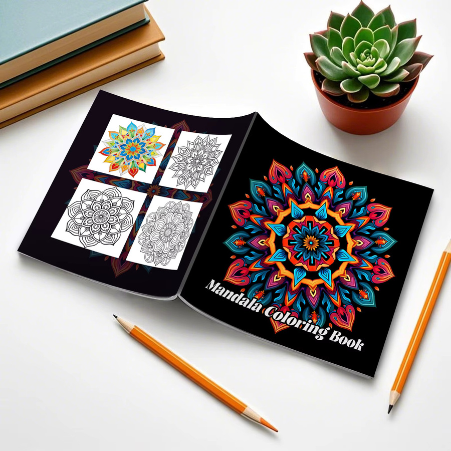 Malbuch für Erwachsene mit Mandala-Mustern zum Ausmalen und Zeichnen - Bild 2