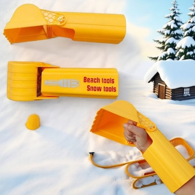 soulbao Kinder-Schneebaggerarm, Multifunktionaler Schneeschaufelarm, Fahrzeuge, Gelb, Kunststoff - Bild 1
