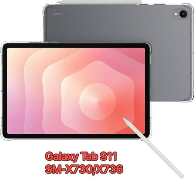 Transparente TPU Schutzhülle für Samsung Galaxy Tab S11 11 Zoll 2025 mit Airbag-Funktion - Bild 1