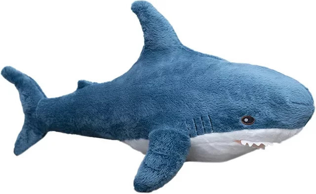 BABIQU Mini Blue Shark Puppe, Plüschtier, 28 cm, Blau, Meerestiere - Bild 1