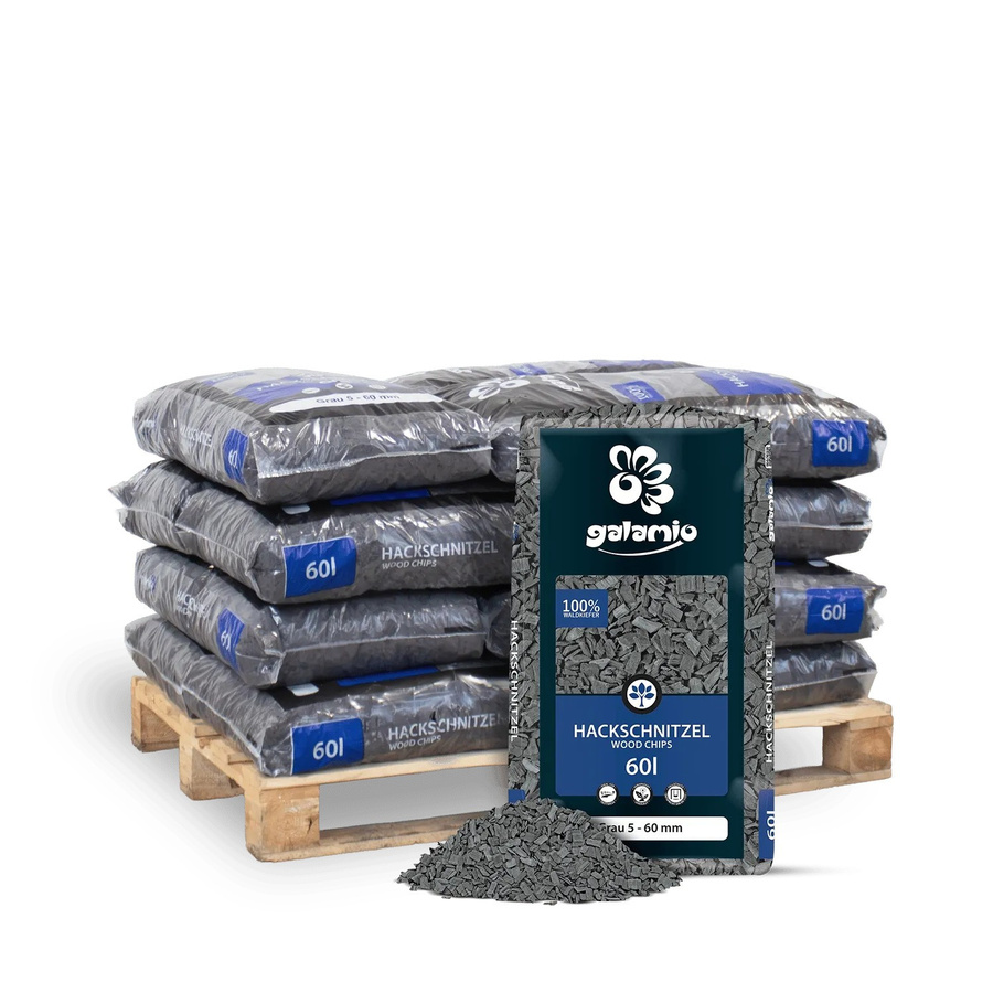 Galamio Holzhackschnitzel aus Kiefernholz in Grau, 720 l (12 x 60 l) - Bild 2