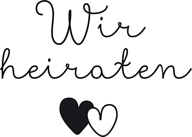 Rico Design Stempel Wir heiraten Maße: 6 x 4 cm - Bild 1