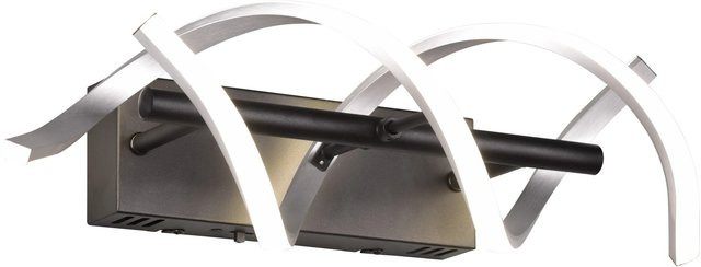 Trio Leuchten Sequence LED Wandleuchte aus Aluminium in Silber und Schwarz dimmbar - Bild 1