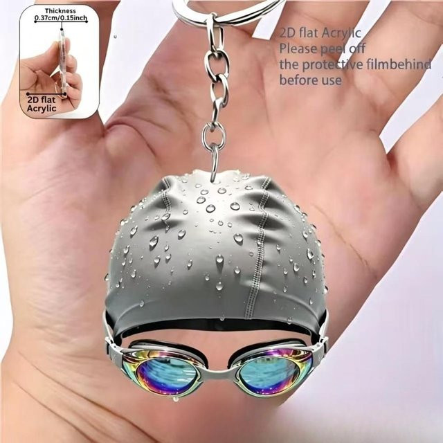 Schlüsselanhänger Linyi toy, Acryl, 2D, grau, Unisex - Bild 1