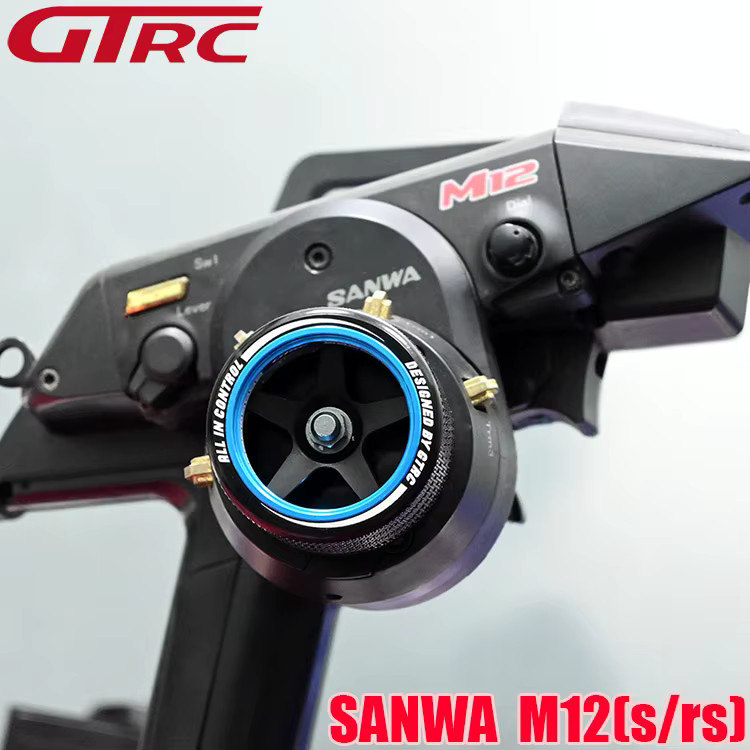 XINQIRC Universelles Metall Handrad für Sanwa, Futaba, NB4, NB4 Pro und Wfly X9 in Lila - Bild 4