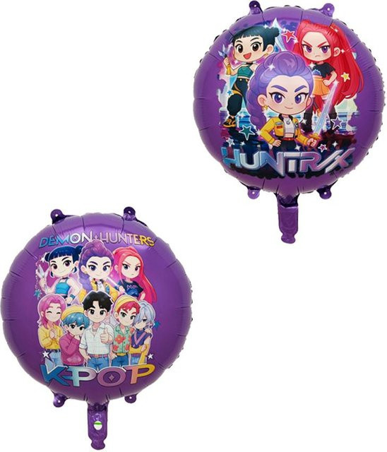 K Pop Demon Hunters Party Dekoration Set mit Tellern, Ballons, Tischdecke und Bechern für deinen Geburtstag - Bild 1