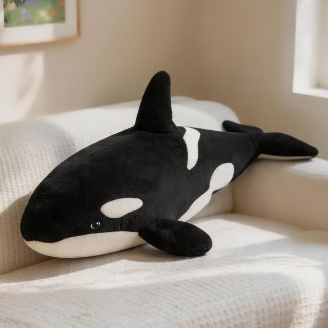 Yiran Health & Beauty Orca Schwertwal Plüschtier, 100cm - Bild 1