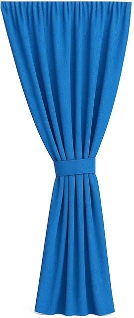 Setgarden Curtain Garden Outdoor Vorhang Blau, semi-transparent, Breite: 155 cm, Höhe: 200 cm - Bild 1