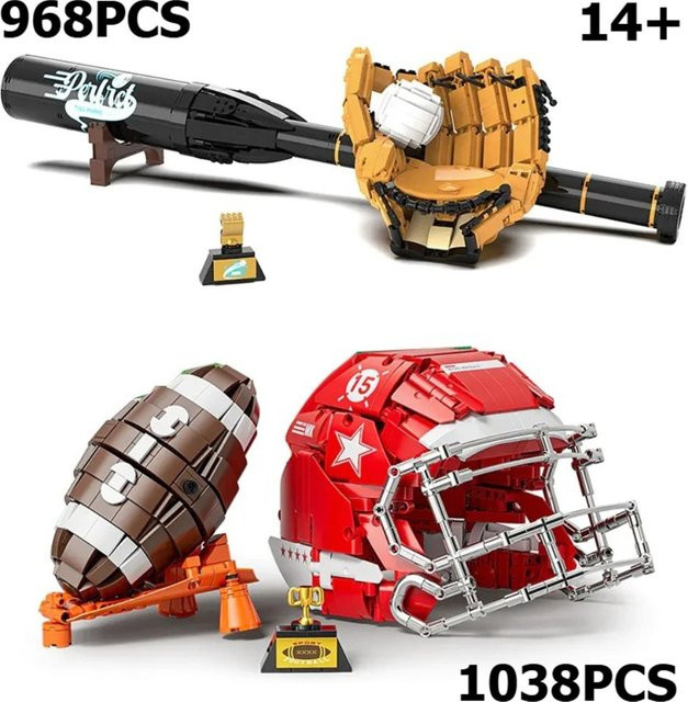 American Football Baseball Bausteine, 1.038 Teile, ab 14 Jahren - Bild 1