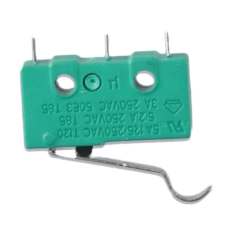 5er Set KW4-3Z-3 Micro Schalter mit Hebel und 3 Anschlüssen, Grün, AC 125V 5A Endschalter für Mühle und CNC - Bild 2