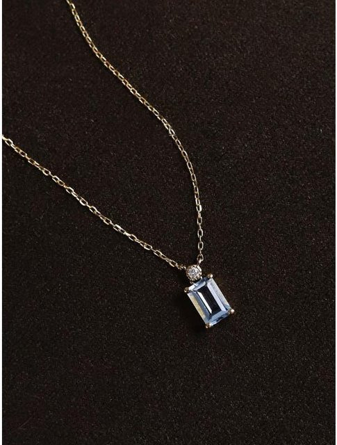 Lucky Star Jewelry Halskette, 925 Silber, Aquamarin, Damen - Bild 1