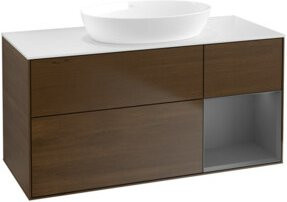 V&B Waschtischunterschrank Finion in Weiß, Breite: 120 cm, Tiefe: 50,1 cm, Höhe: 50,1 cm - Bild 1