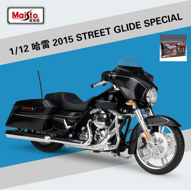 Maisto Harley Flhtk Electra Glide Ultra Limited, Motorradmodell, 1:12, Metall und Kunststoff, Schwarz - Bild 1