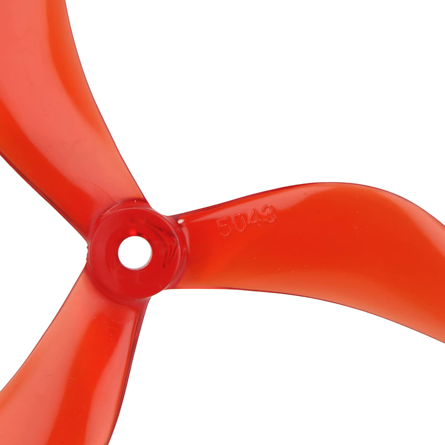 NEEBRC 5043 CW&CCW 3-Blatt PC Propeller in Rot für 5 Zoll FPV Racing Drohnen und Flugzeuge, 4 Stück - Bild 2