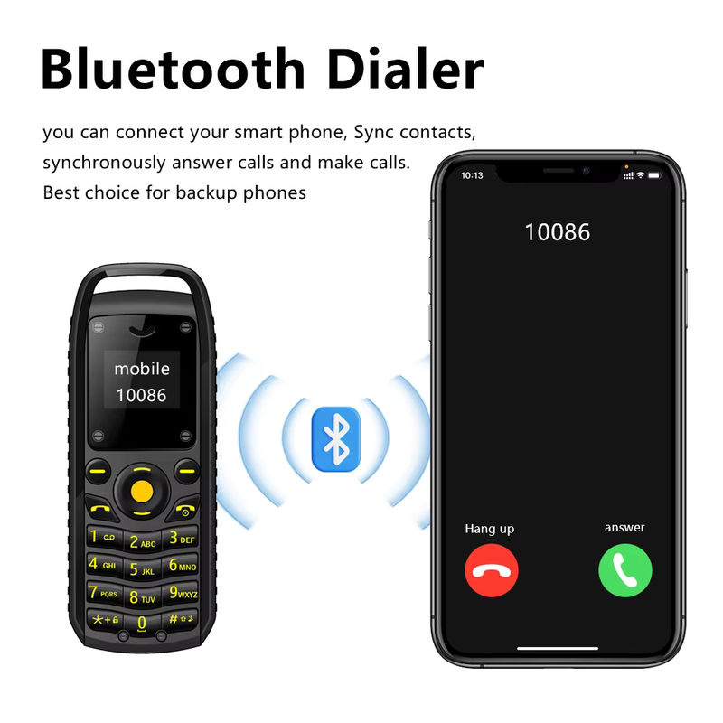 Mini Bluetooth Handy in Grün mit Musiksynchronisation und automatischem Wählmechanismus - Bild 3