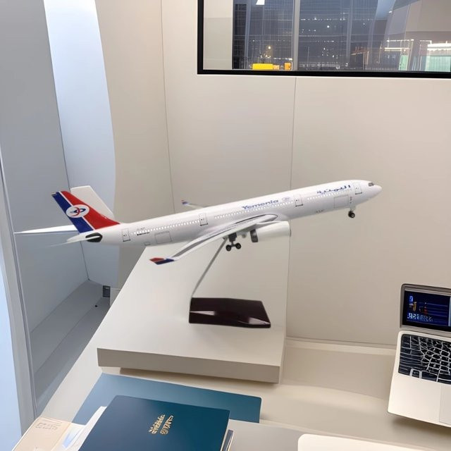 ZOCO A330 Yemen International Airways Flugzeugmodell, Maßstab 1:135, Harz - Bild 1