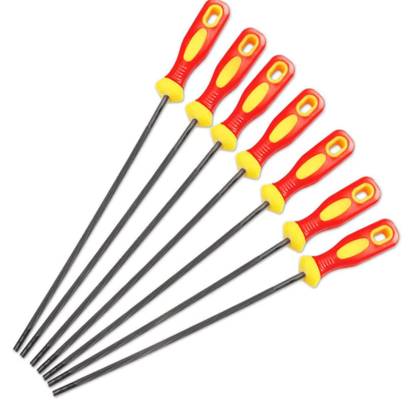 Runde Kettensägenfeile aus Kohlenstoffstahl zum Schärfen deiner Kettensäge in den Größen 4 mm, 4,8 mm und 5,5 mm - Bild 1