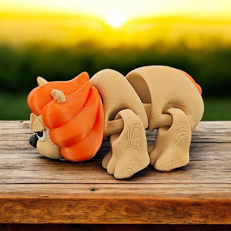 Yiran bag Löwenspielzeug Handwerksfigur mit beweglichen Gelenken - Bild 4