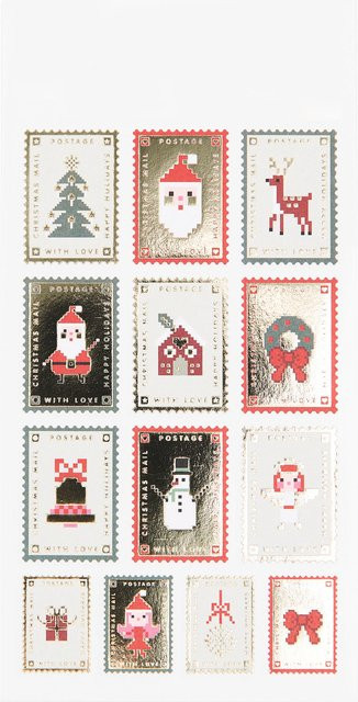 Rico Design Paper Poetry Papiersticker Weihnachtspost - Bild 1