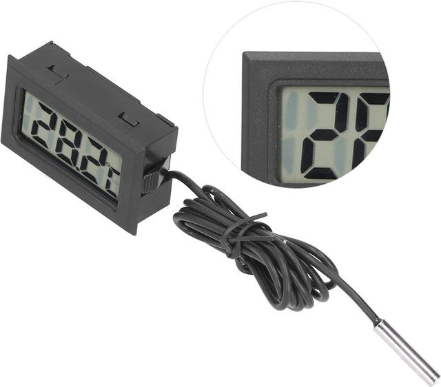 mfySpace Mini Digitales Wasserdichtes Thermometer aus ABS für die Pflanzumgebung - Bild 1