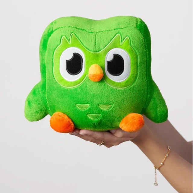 Duolingo Duo Eulen-Plüschtier, Grün, Plüsch / Textil - Bild 1