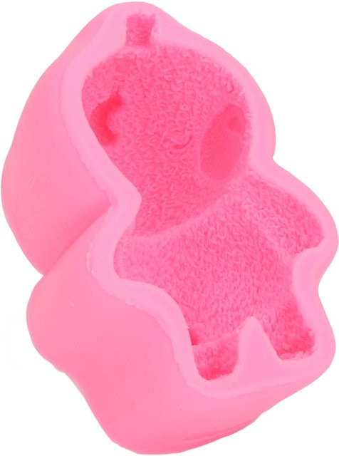 Igeteck Silikonform Schlafender Bär in 3D-Optik für Kuchendekor, Seife und Fondant, Pink - Bild 1